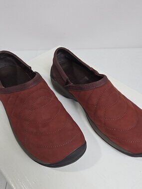 Merrell Shoes Womens Size 9 Brown Madder Suede Slip On Comfort Mocs Air Cushion